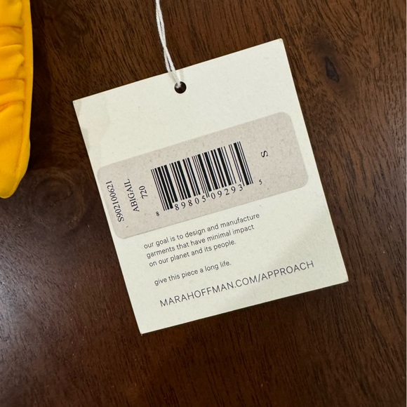 New! Mara Hoffman Abigail Bikini Top Size Small - Picture 7 of 8